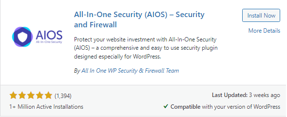 How to Scan WordPress Website for Malware - all in one security (aios)