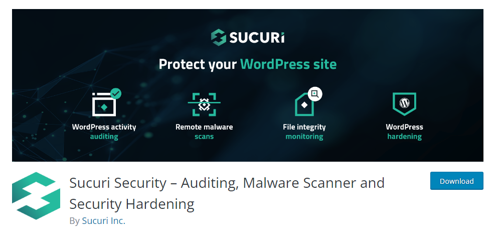 security plugins for wordpress website - sucuri