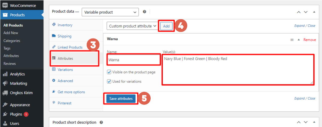 WooCommerce Variations and Variable Products