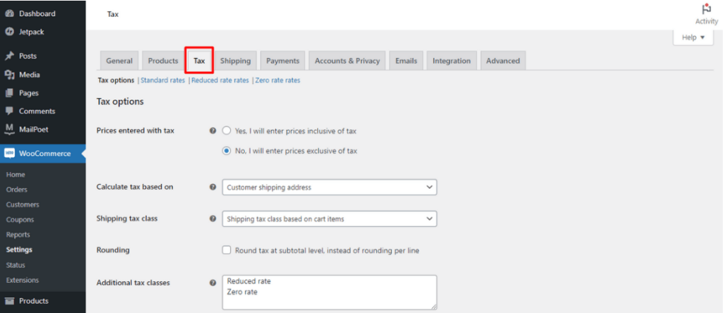 How to Set Up Taxes in WooCommerce WordPress