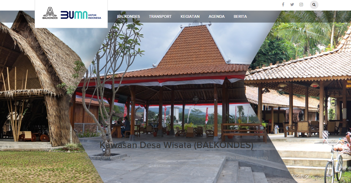 Contoh Website Desa Balkondes Borobudur