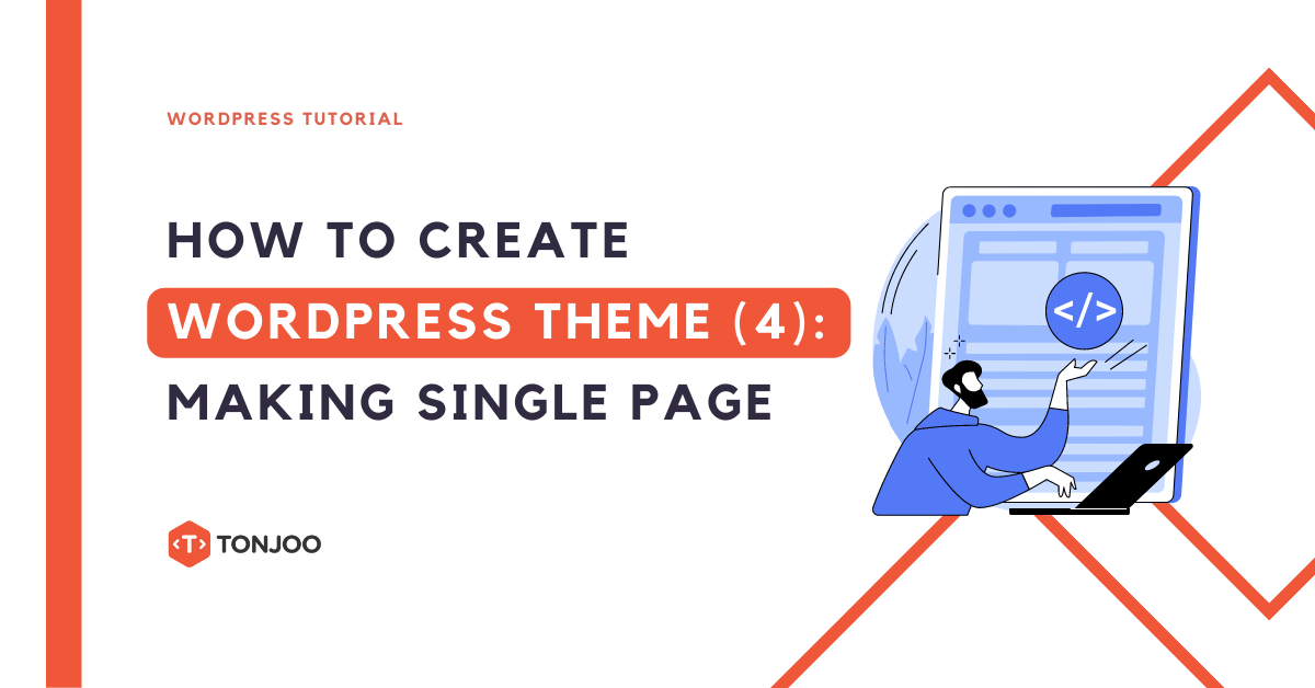 create single page in wordpress