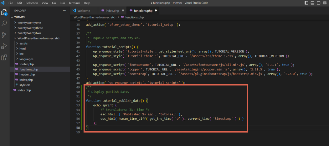 query looping index