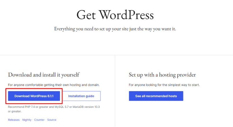 Cara Menginstal WordPress di Windows menggunakan WampServer - download wordpress