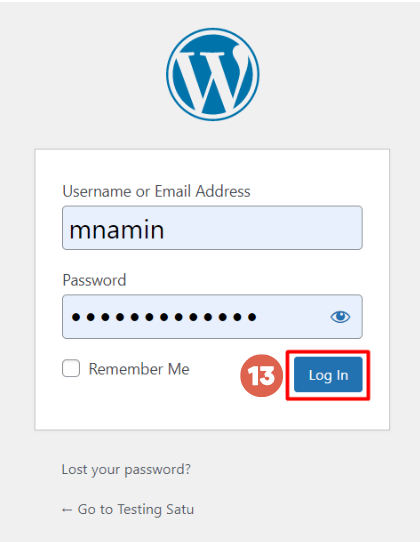 Cara install wordpress di wampserver - username password login