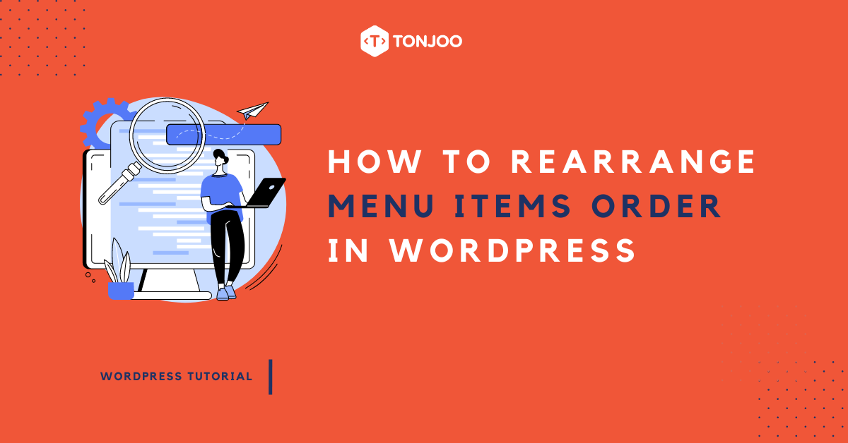 how to reorder menu items in WordPress
