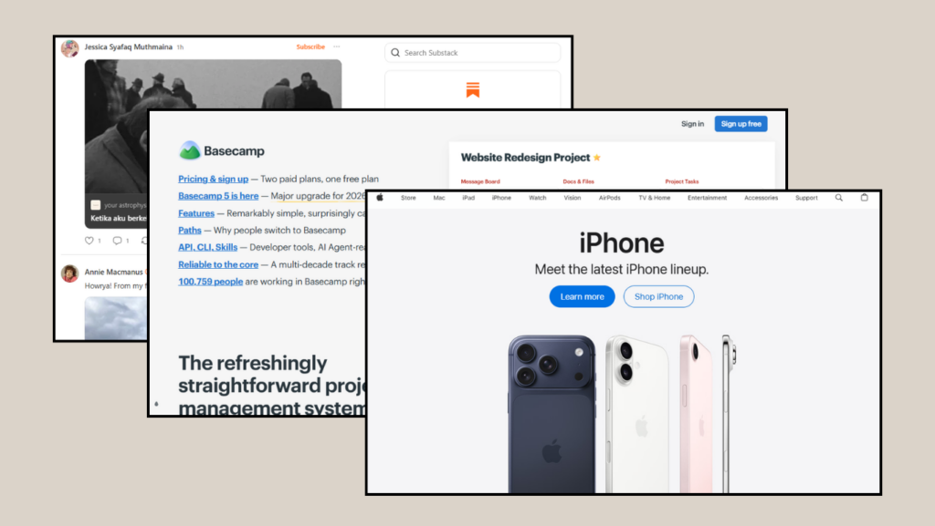contoh single layout column