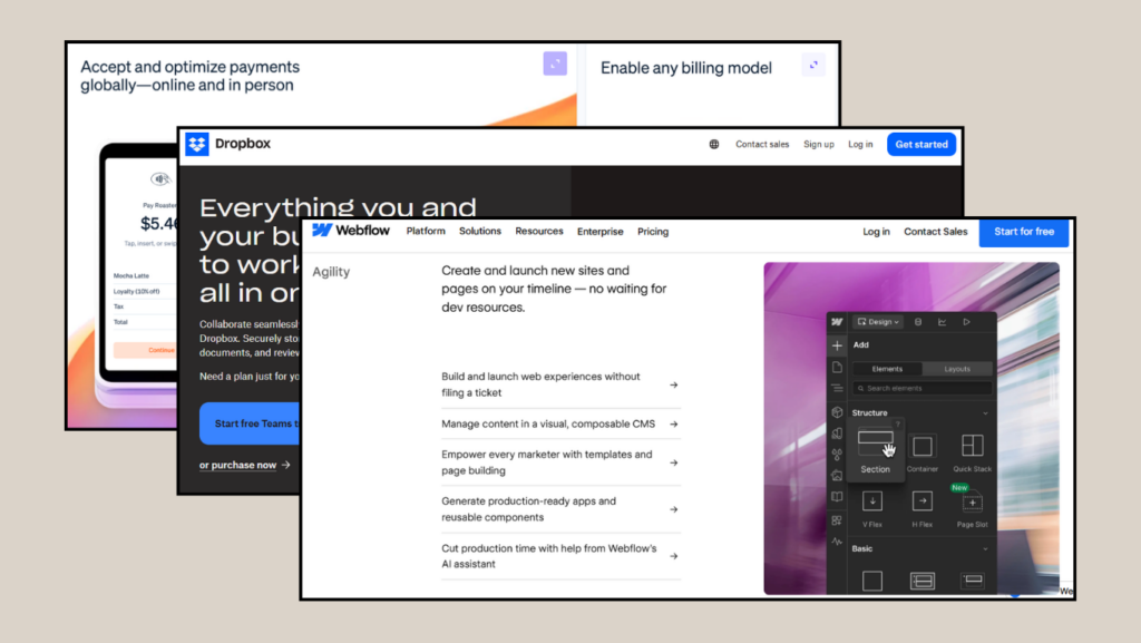 contoh split screen layout terbaru
