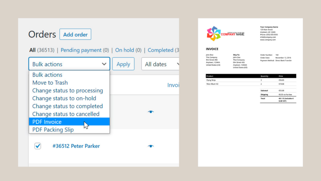 10 Plugin WooCommerce Terbaik untuk Bangun Toko Online 6 plugin PDF Invoices for WooCommerce