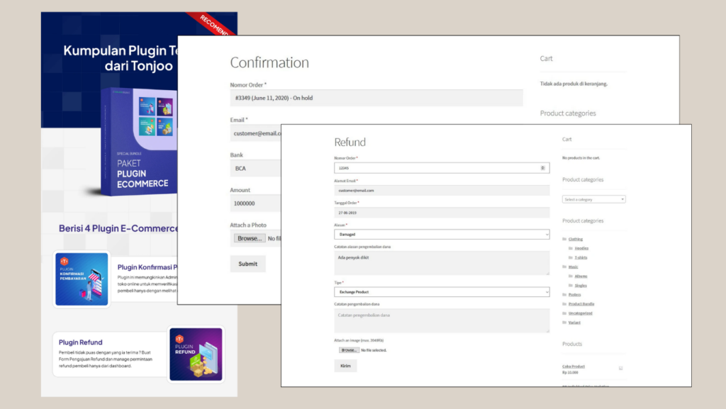 10 Plugin WooCommerce Terbaik untuk Bangun Toko Online 2 plugin paket e commerce by tonjoo