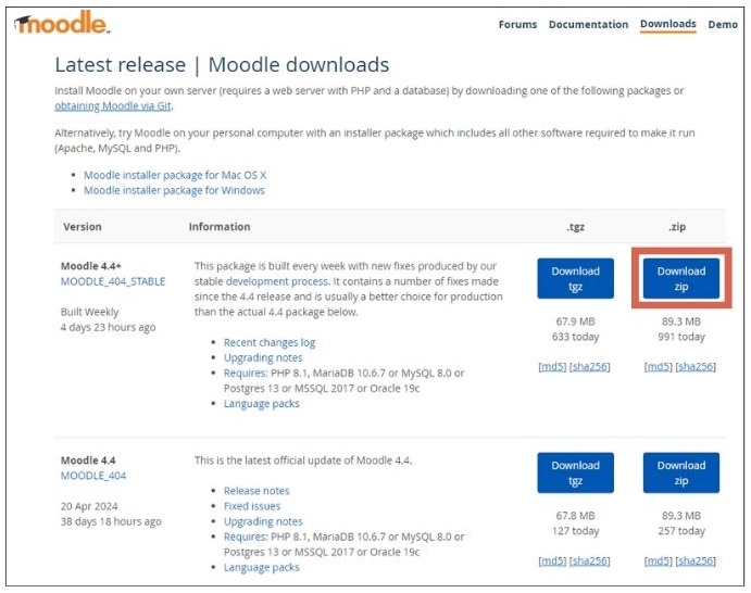 Cara Install Moodle di XAMPP