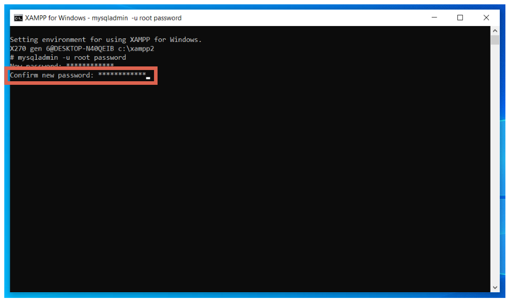 How to Change MySQL Password in XAMPP Properly