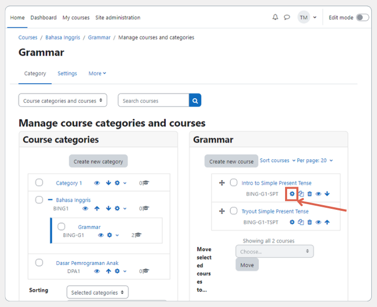 cara menambahkan topik di moodle