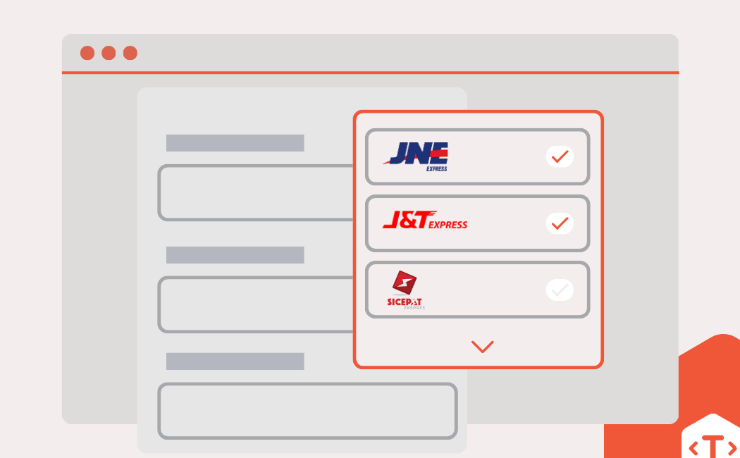 Jasa Pembuatan Website Toko Online Profesional: fitur integrasi kurir