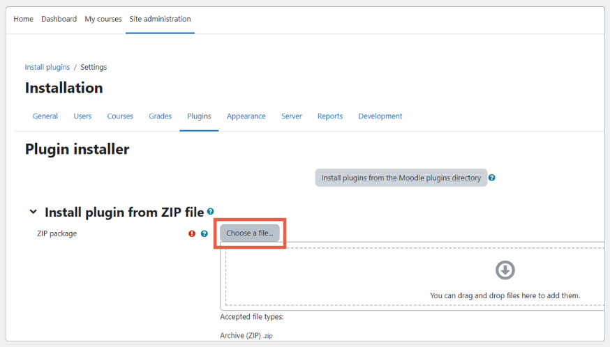 cara install tema di moodle