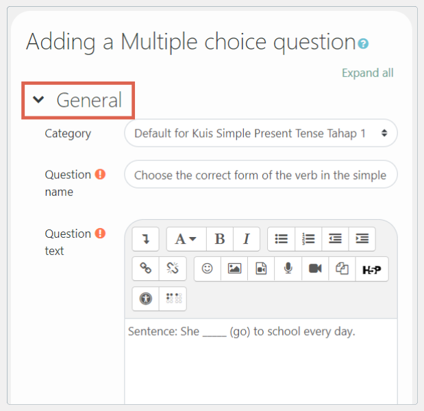 cara membuat ujian di moodle