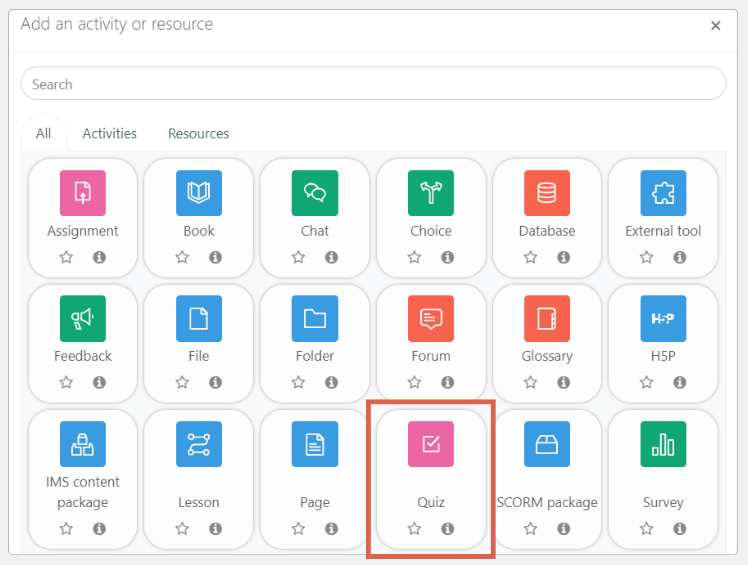 cara membuat kuis di moodle