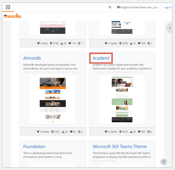 cara download tema di moodle