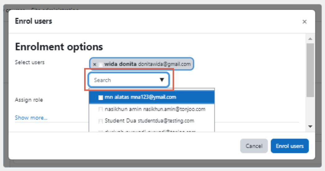 cara menambahkan absensi di moodle