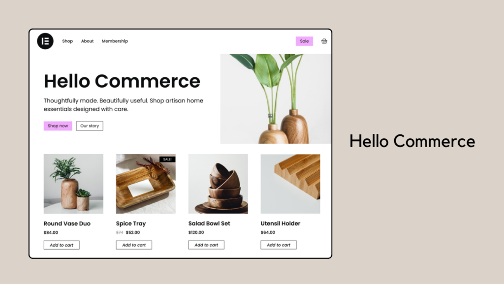 5+ Rekomendasi Template Toko Online untuk WordPress 2026 4 hello commerce theme