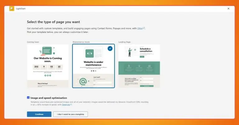 5+ Best WordPress Maintenance Plugins in 2025 7 The settings page for the LightStart plugin.