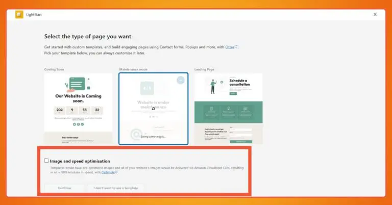 5+ Best WordPress Maintenance Plugins in 2025 8 The settings page of the LightStart plugin.