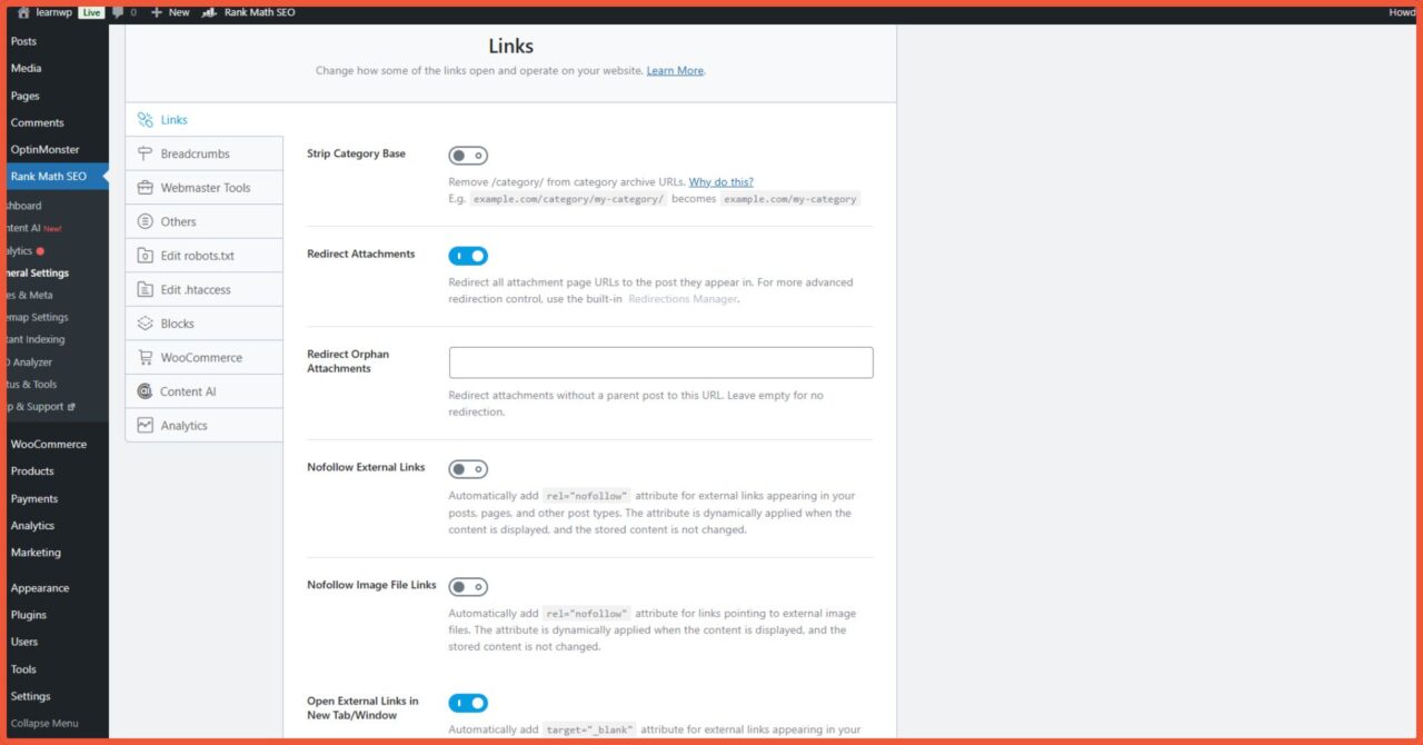Panduan Lengkap Cara Setting Rank Math SEO Advance Mode 1 setting advance rank math