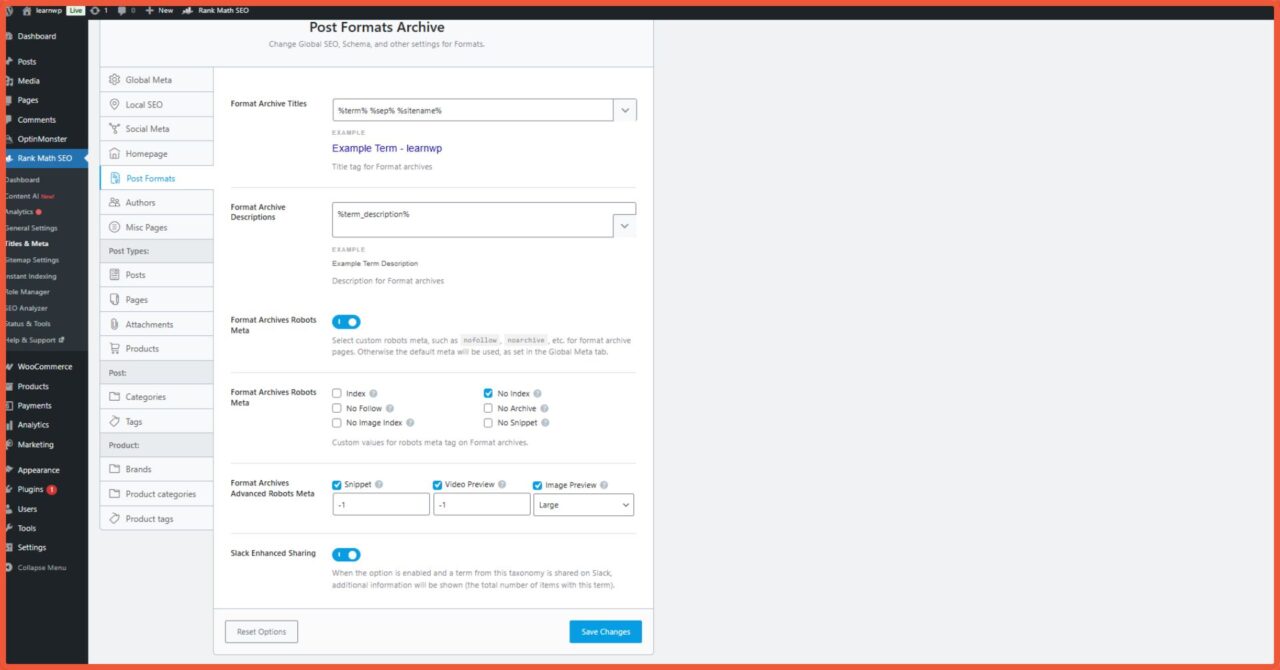 Panduan Lengkap Cara Setting Rank Math SEO Advance Mode 15 Post Format 1