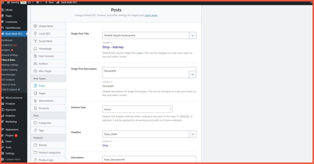 Panduan Lengkap Cara Setting Rank Math SEO Advance Mode 21 Schema Structured Data