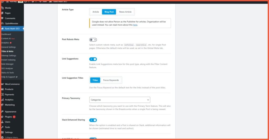 Panduan Lengkap Cara Setting Rank Math SEO Advance Mode 22 Schema Structured Data 2