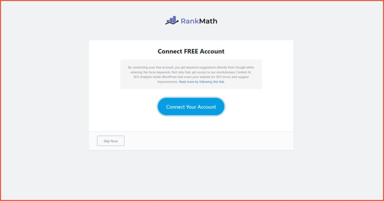 Cara Setting SEO WordPress Menggunakan Plugin Rank Math SEO untuk Pemula 2 Connect free account Rank Math