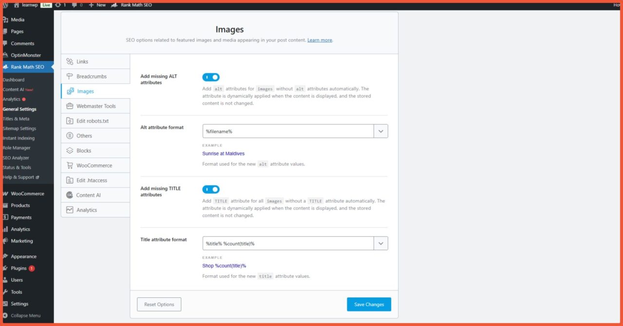 Panduan Lengkap Cara Setting Rank Math SEO Advance Mode 9 setting seo images