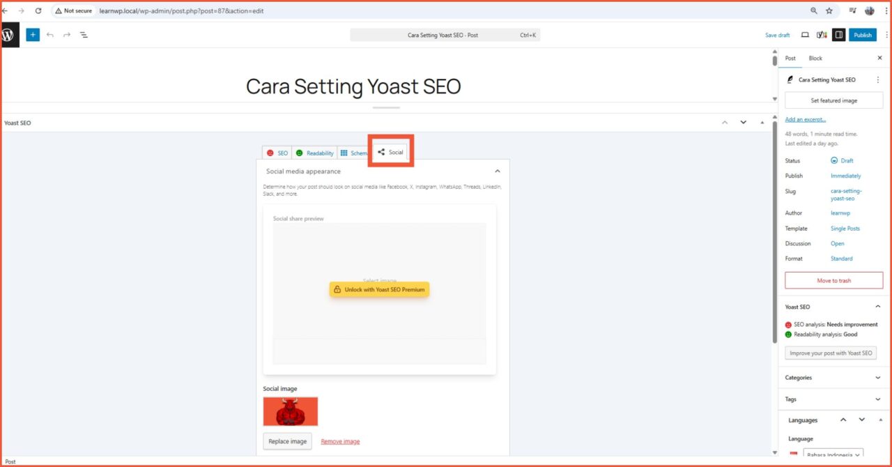 Cara Setting Yoast SEO Untuk Pemula 15 Edit SEO di post atau page Schema (2)