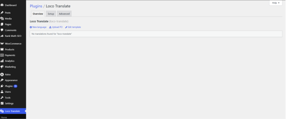 24 Plugin WordPress Terbaik & Populer yang Wajib Anda Install 25 Tampilan dashboard Loco Translate