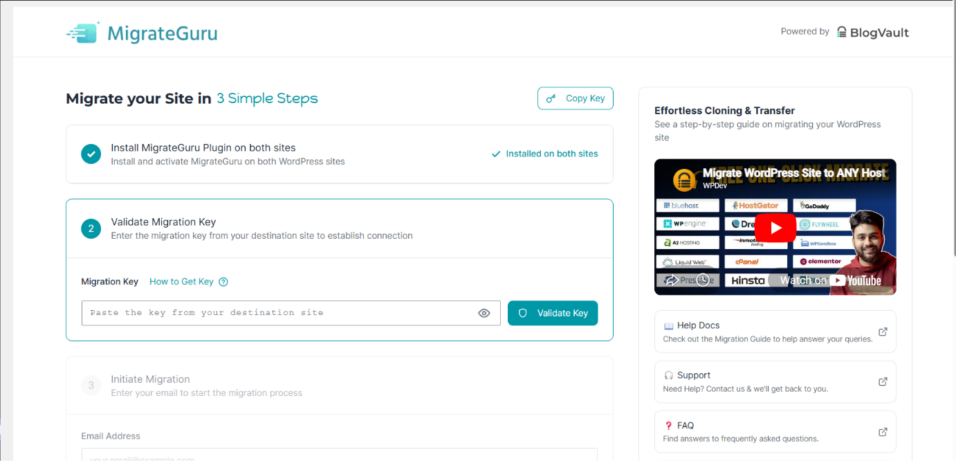 24 Plugin WordPress Terbaik & Populer yang Wajib Anda Install 23 Tampilan dashboard Migrate Guru