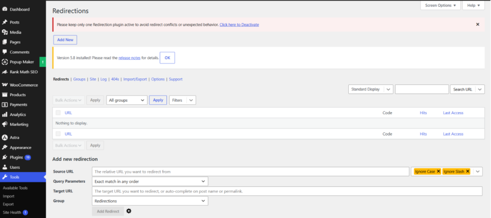 24 Plugin WordPress Terbaik & Populer yang Wajib Anda Install 10 Tampilan dashboard Plugin Redirection