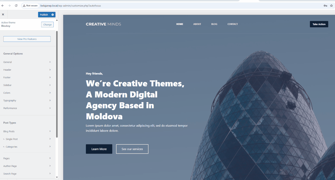 5 Template WordPress Company Profile untuk Bisnis Anda 24 Kelebihan blocksy