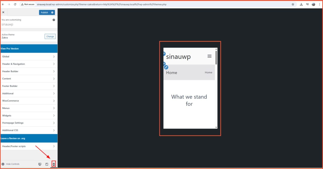 5 Template WordPress Company Profile untuk Bisnis Anda 13 Setting mobile friendly