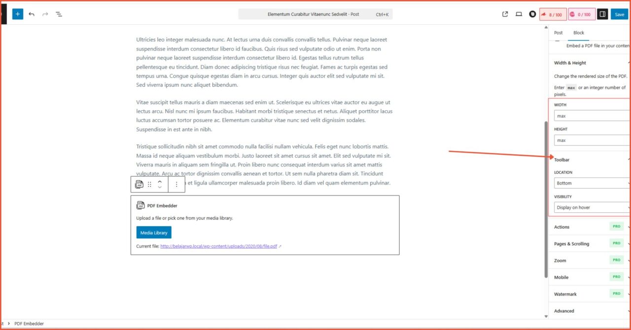 plugin WordPress PDF embedder