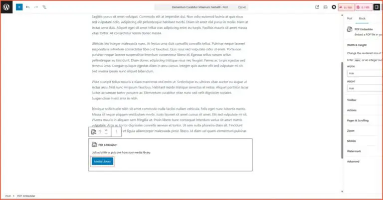How to Display PDF Files in WordPress - using plugin - 3