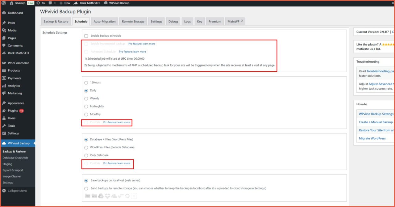 Kekurangan WPvivid Migration Plugin