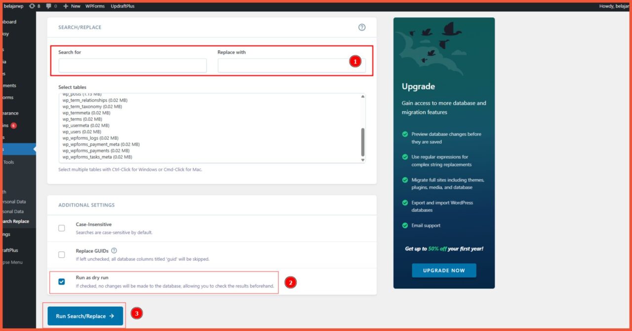 Cara Migrasi WordPress ke Domain Baru 3 Langkah 3: Update internal link