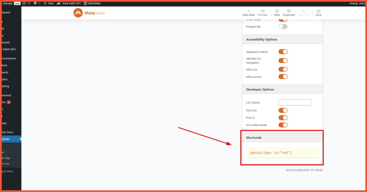Plugin Slider Terbaik WordPress 10 Fitur MetaSlider support shortcode