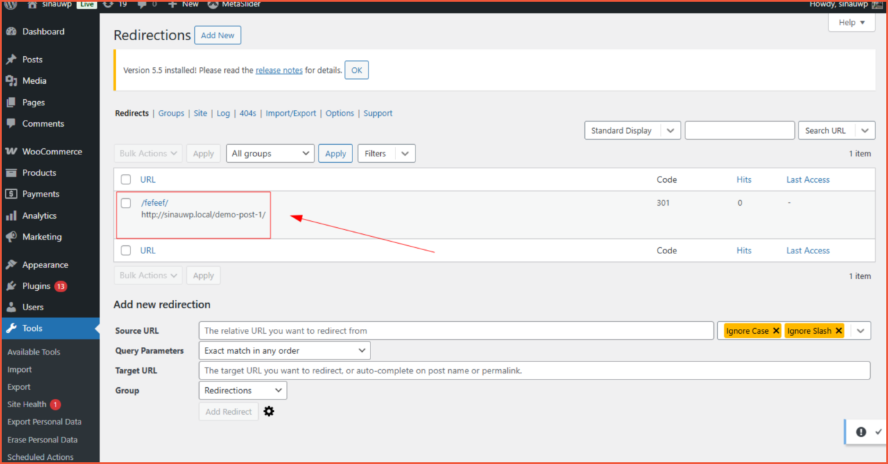 How to Redirect a URL in WordPress to Another URL -3