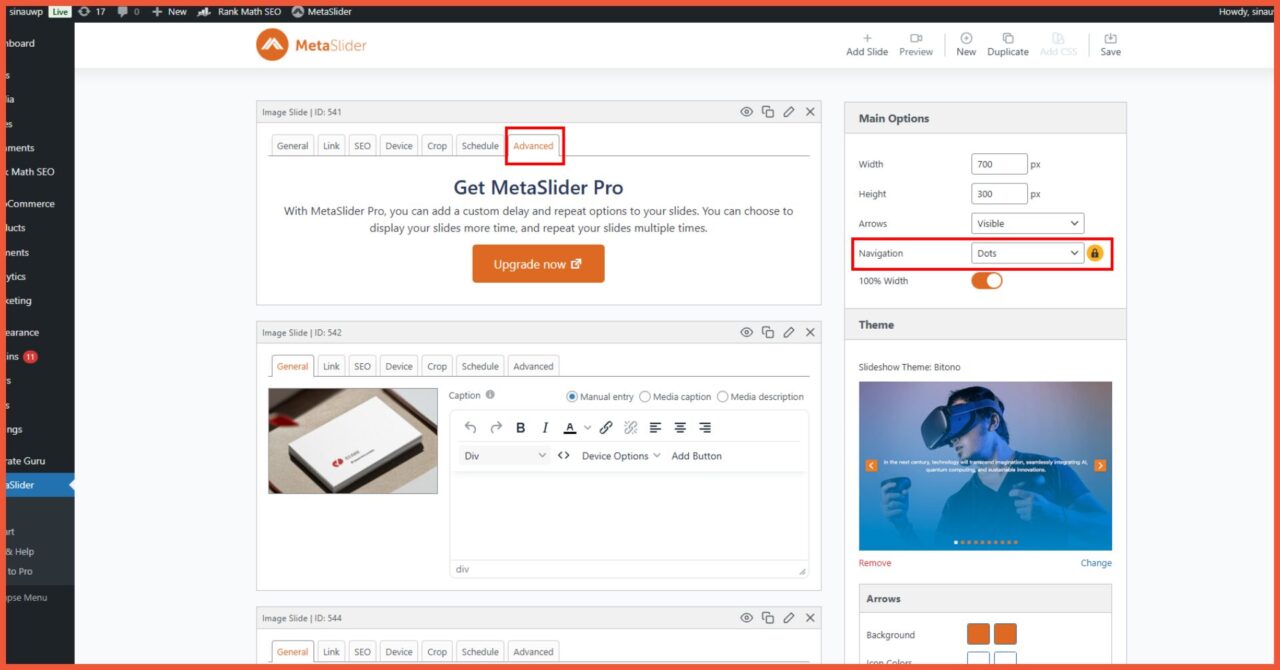 Plugin Slider Terbaik WordPress 12 kekurangan MetaSlider