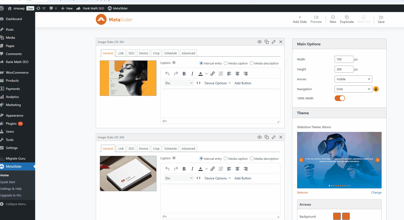 Plugin Slider Terbaik WordPress 11 Kelebihan Meta Slider Kemudahan menambahkan slider dan melakukan pengaturan