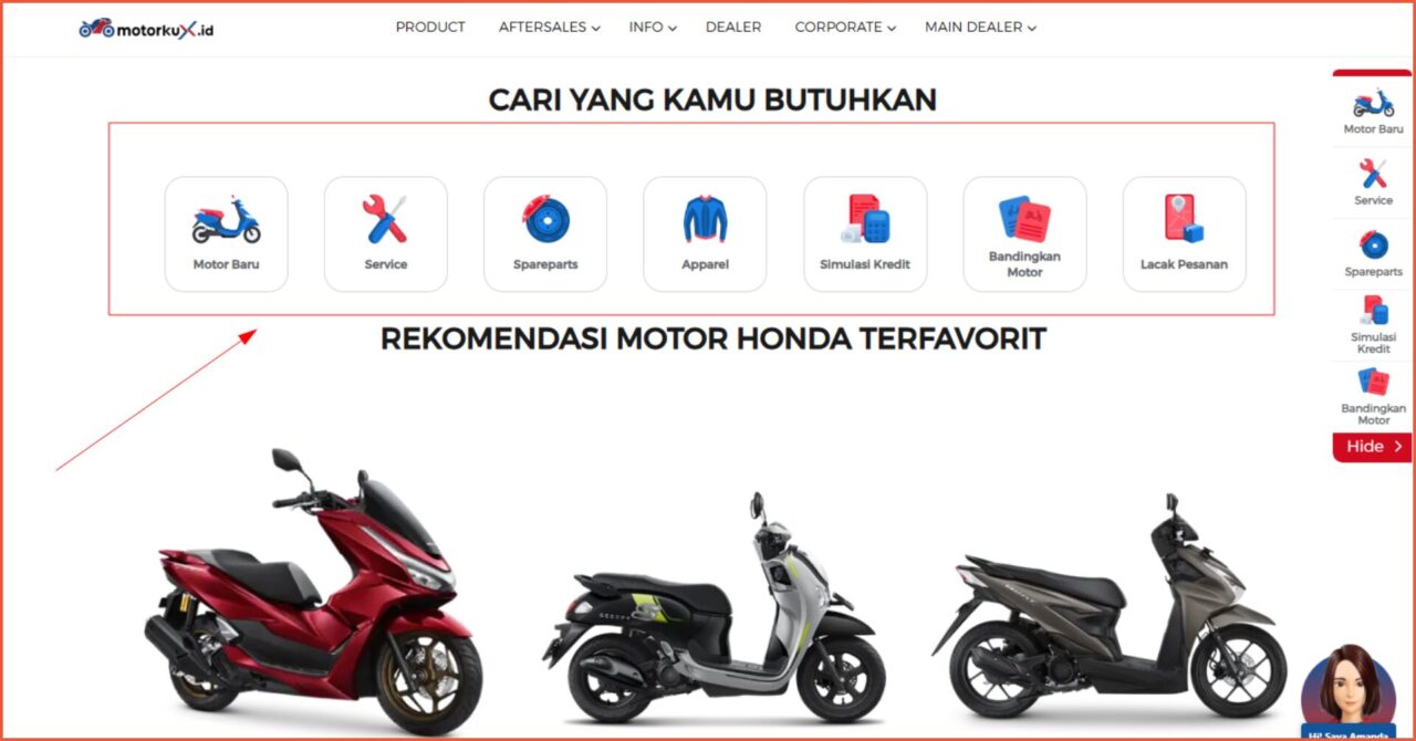 contoh website toko online