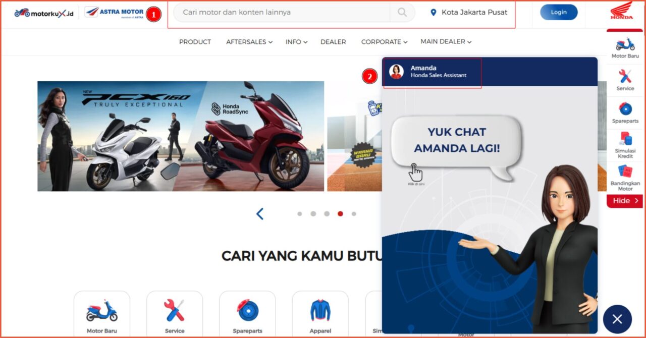contoh website toko online