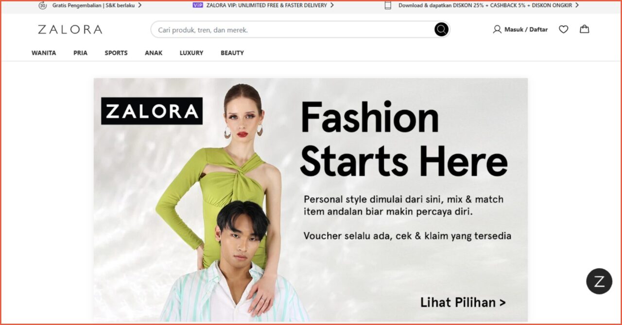 Contoh Website Toko Online Keren dan Terkenal