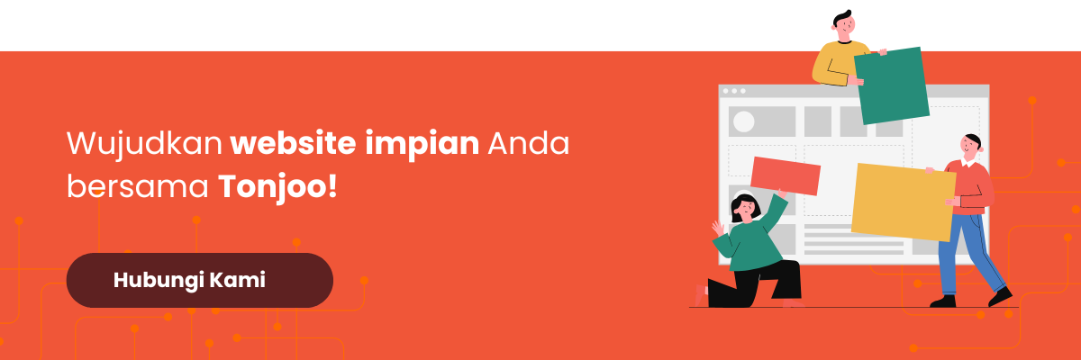 banner call to action jasa pembuatan website